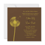 Yellow Best Wishes! Wedding Invitation