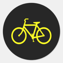Yellow  Bike Stickers