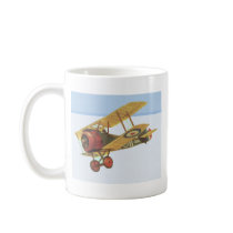 Yellow Biplane Mug