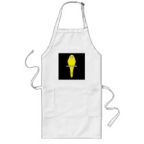 Yellow Bird. Canary. On Black. Apron
