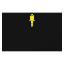 Yellow Bird. Canary. On Black. Flyer Design
