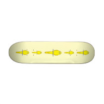 Yellow Bird. Canary. Skateboard