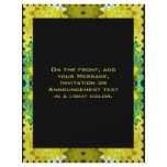 yellow black abstract flyers