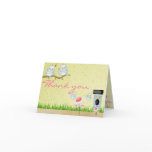 Yellow/Blue Bird Thank You Card