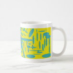 yellow blue mugs