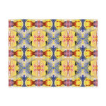 Yellow Blue Red Kaleidoscope design Post Card