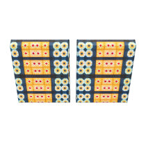 yellow blue Tile Pattern Abstract