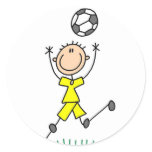 Yellow Boys Soccer Sticker