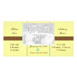 Yellow & Brown Polkadots Picture Card