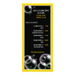 Yellow Bubbles Cleaning Service Rack Cards