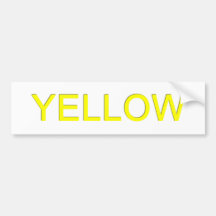 Yellow Bumper Stickers