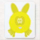 Yellow Bunny Pom Pom Pal Mousepad