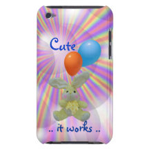 Yellow Bunny Rabitt- iPod- iPhone5+ more choices Case-Mate iPod Touch Case