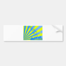 Yellow Burst Bumper Sticker