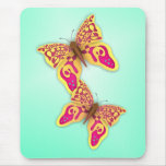 Yellow Butterflies mousepads