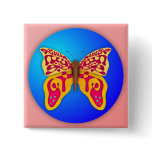 Yellow Butterfly buttons