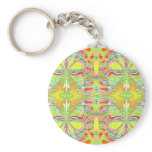 "Yellow Butterfly Mandala" Keychain