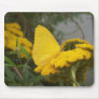 Yellow Butterfly Mousepad
