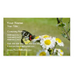 Yellow Butterfly on flowers, central Nepal flowers Business Cards
