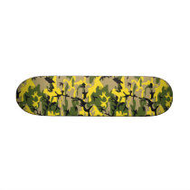 Yellow Camouflage 7 1/4" Skateboard