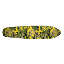 Yellow Camouflage 7 1/8" Skateboard