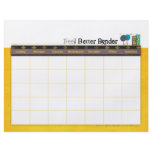 Yellow Cance Feel Better Binder Calendar Flyer