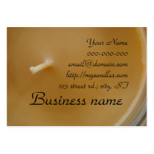 Yellow Candle Business Cards