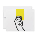 Yellow card soccer invitations