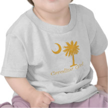 Yellow Carolina Girl Palmetto Tee Shirt