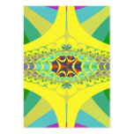 Yellow Centipede Fractal business cards