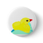 Yellow chick blue hand children grapic kid buttons