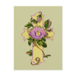 Yellow Christian Cross postcards