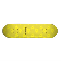 Yellow christmas bells custom skateboard