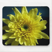 Yellow Chrysanthemum Mouse Pad