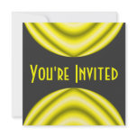 yellow circle invitations