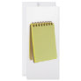 Yellow colored notepad custom rack cards