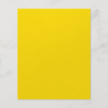 Yellow Colour 4.5 x 5.6 Glossy Paper Custom Flyer