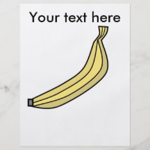Yellow country banana full colour flyer