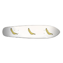 Yellow country banana skate board