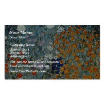 Yellow Country Garden, Claude Monet flowers Business Cards