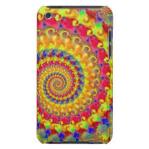Yellow Crazy Fractal iPod Touch Case