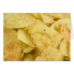 Yellow Crisps As A Background Cards