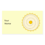 Yellow Cupcake. Iced cake. Business Card Templates