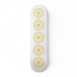 Yellow Cupcake. Iced cake illustration. Custom skateboards