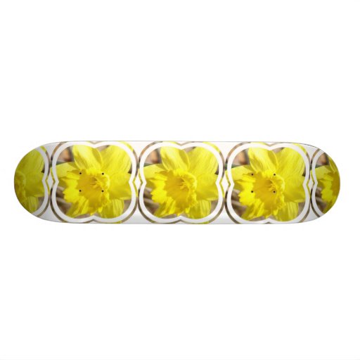 Yellow Daffodil Skateboard