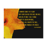 Yellow Daffodil; William Wordsworth Poem Postcard