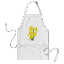 Yellow daffodils aprons