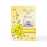 Yellow daisies Photo Card for a vow renewal