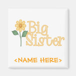 Yellow Daisy Big Sister Magnets