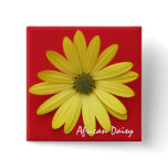 Yellow Daisy Button/Pin